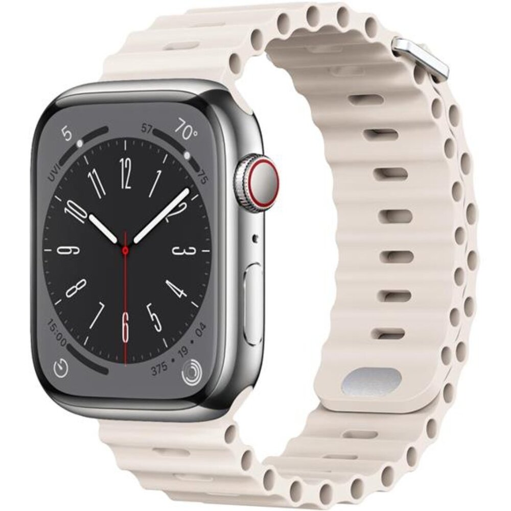 Sport Soft Silicone Compatible with Apple Watch Ocean Band Wristband Ultra 9 8 7